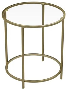 Tavolino d'appoggio LYRA dorato