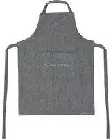 Grembiule cucina con tasca antracite con scritta