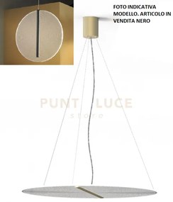 Koi-s70 n sospensione led diametro 70cm in vetro con partciolari ne...