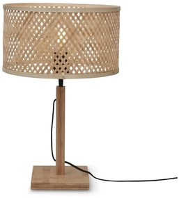 Lampada da tavolo con paralume in bambù di colore naturale (altezza 38 cm) Java - Good&amp;Mojo