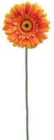 Set 12 Fiori Artificiali di Gerbera Altezza 63 cm Arancio