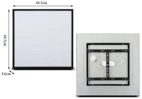 Brilagi - Plafoniera LED SLIMFRAME LED/36W/230V 45x45 cm nero