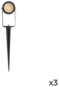 Kit 3 Faretti LED Solare con Picchetto 3x5W con Telecomando incluso Colore Bianco Naturale 4.000K