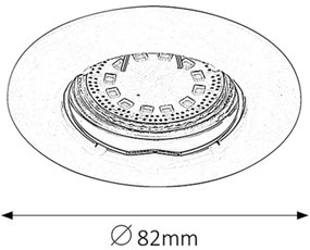 Rabalux 1048 - SET 3xLED Lampada da incasso LITE 3xGU10-LED/3W/230V