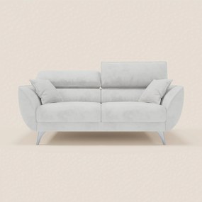 Michelangelo divano 2 e 3 posti con sedute allungabili e poggiatesta reclinabili in tessuto smacchiabile T30