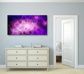 Quadro su tela – Mandala con sfondo galattico