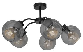 Lampadario a plafone SOFIA 5xE27/60W/230V nero
