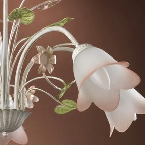 ONLI - Lampadario a sospensione con catena BOTTON DORO 5xE14/6W/230V