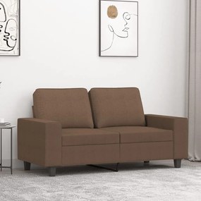 Divano A 2 Posti Marrone 120 Cm İn Tessuto /