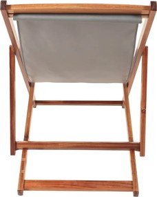 Sdraio da giardino grigia/di colore naturale in legno massiccio Dionysus – Bonami Essentials