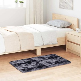 Tappeto Shaggy A Pelo Lungo Navarra Grigio Scuro 60x100 Cm /