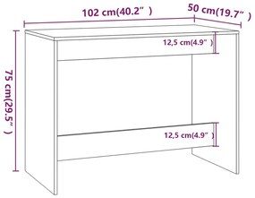 Set da Pranzo 3 pz Rovere Fumo in Truciolato