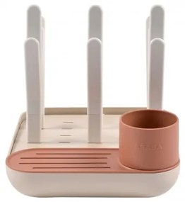 Beaba - Stendibottiglie beige/arancio