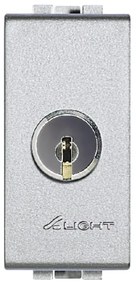 Interruttore a chiave Living light BTICINO grigio