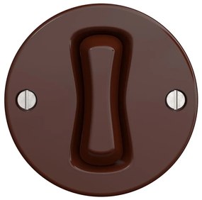 Kliklap - Pulsante retrò senza cornice marrone