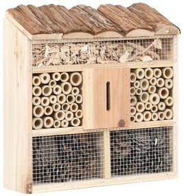 Casetta Per Insetti 30x10x30 Cm İn Legno Di Abete /