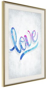 Poster  Love I  Cornice Quadri Cornice d'oro con passe-partout, Larghezza x Altezza Home decor 20x30