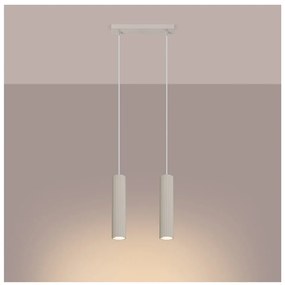 Lampadario color crema Gleam – Sollux