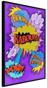 Poster  Kaboom! Boom! Pow!  Cornice Quadri Cornice nera, Larghezza x Altezza Home decor 20x30