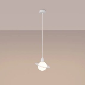 Sollux SL.1356 - Lampadario a sospensione con filo HYPERION 1xG9/8W/230V bianco