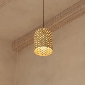 Atmosphera - Lampadario a sospensione con filo ALI 1xE27/40W/230V bambù