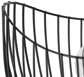 Lampada da tavolo moderna nera 20 cm - Pua