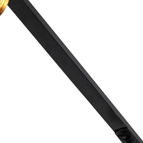 Sistema a binario moderno monofase con 5 faretti bronzo scuro - Jeana