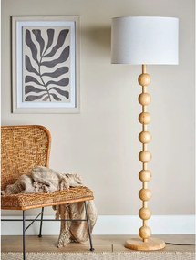 Lampada da terra in colore naturale con paralume in tessuto (altezza 154,5 cm) Giacoma - Bloomingville