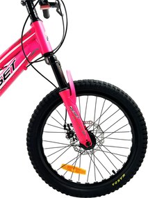 Bicicletta Mountain Bike per Bambini Unisex 20" MTB Phoenix 7V in Acciaio Fucsia...