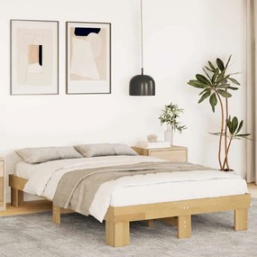 Struttura Letto Senza Materasso 120x200 Cm İn Legno Di Rovere /