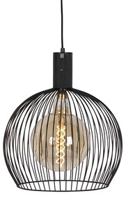 Lampada a sospensione rotonda di design nera 40 cm - Dos