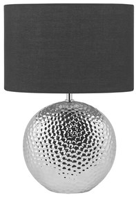 Lampada da tavolo ceramica argento e nero 51 cm NASVA Beliani