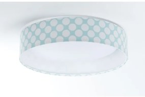Plafoniera LED GALAXY KIDS 24W 230V verde/bianco a pois