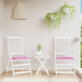 Cuscini Per Sedia 2 Pz Rosa 50x50x3 Cm İn Tessuto /