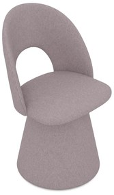 Sedia da pranzo lavanda in imbottito Kalo – Makamii