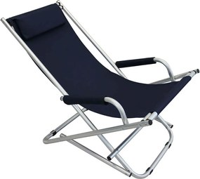 sdraio mare prendisole basculante pieghevole in alluminio cm 66 x 55 x 74 h