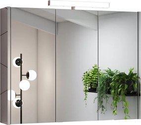 Specchio Contenitore Con Illuminazione Akira luce fredda L 90 x H 70 x P 15.5 cm