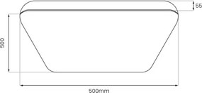 Plafoniera LED NEMO LED/36W/230V 50x50 cm cromo lucido