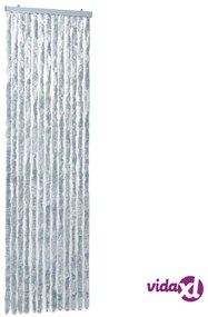vidaXL Zanzariera Bianca e Grigia 56x185 cm Ciniglia