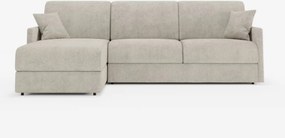 Tommy Divano Letto con penisola contenitore - design minimal e sfoderabile in tessuto smacchiabile simil cotone T33