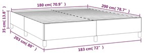 Giroletto Bianco 180x200 cm in Similpelle