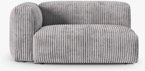 Modulo con bracciolo Martina in velluto a coste – 160x120 cm