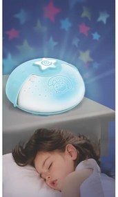 Infantino - Lampada per bambini piccola con proiettore 3xAA blu