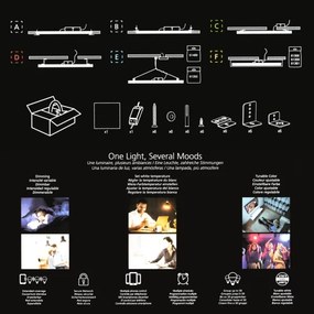 Eglo 32734 - Pannello da incasso LED RGBW dimmerabile SALOBRENA-C 34W/230V bianco + TC