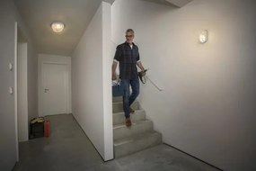 Osram - Lampada da parete per esterni BULKHEAD 1xE27/10W/230V Ø 19 cm IP54 bianca