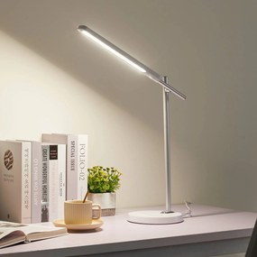 Lindby Valtorin lampada LED da scrivania, bianco