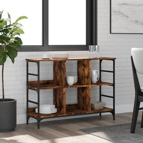 Credenza Rovere Fumo 102x32x73,5 Cm İn Legno Multistrato /