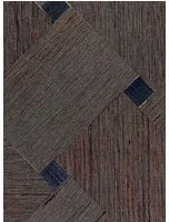 CMO Paris Tapete Soie Bois Tresse - Bleu Paon