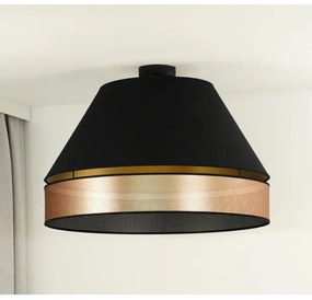 Duolla - Lampadario a plafone COPPER SHINY 1xE27/15W/230V diametro 60 cm nero/rame
