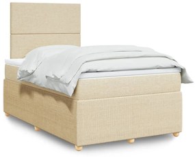 Giroletto A Molle Con Materasso Crema 120x200 Cm İn Tessuto /